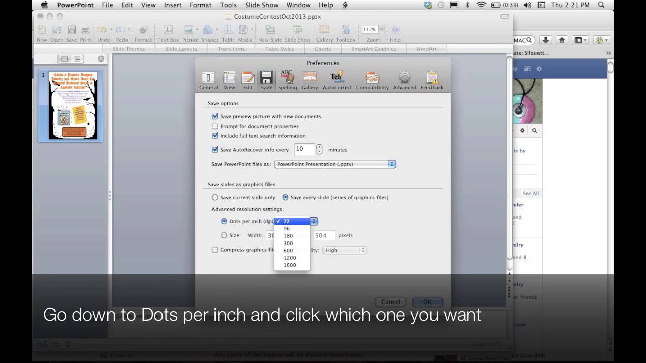 change aspect ration on powerpoint for mac